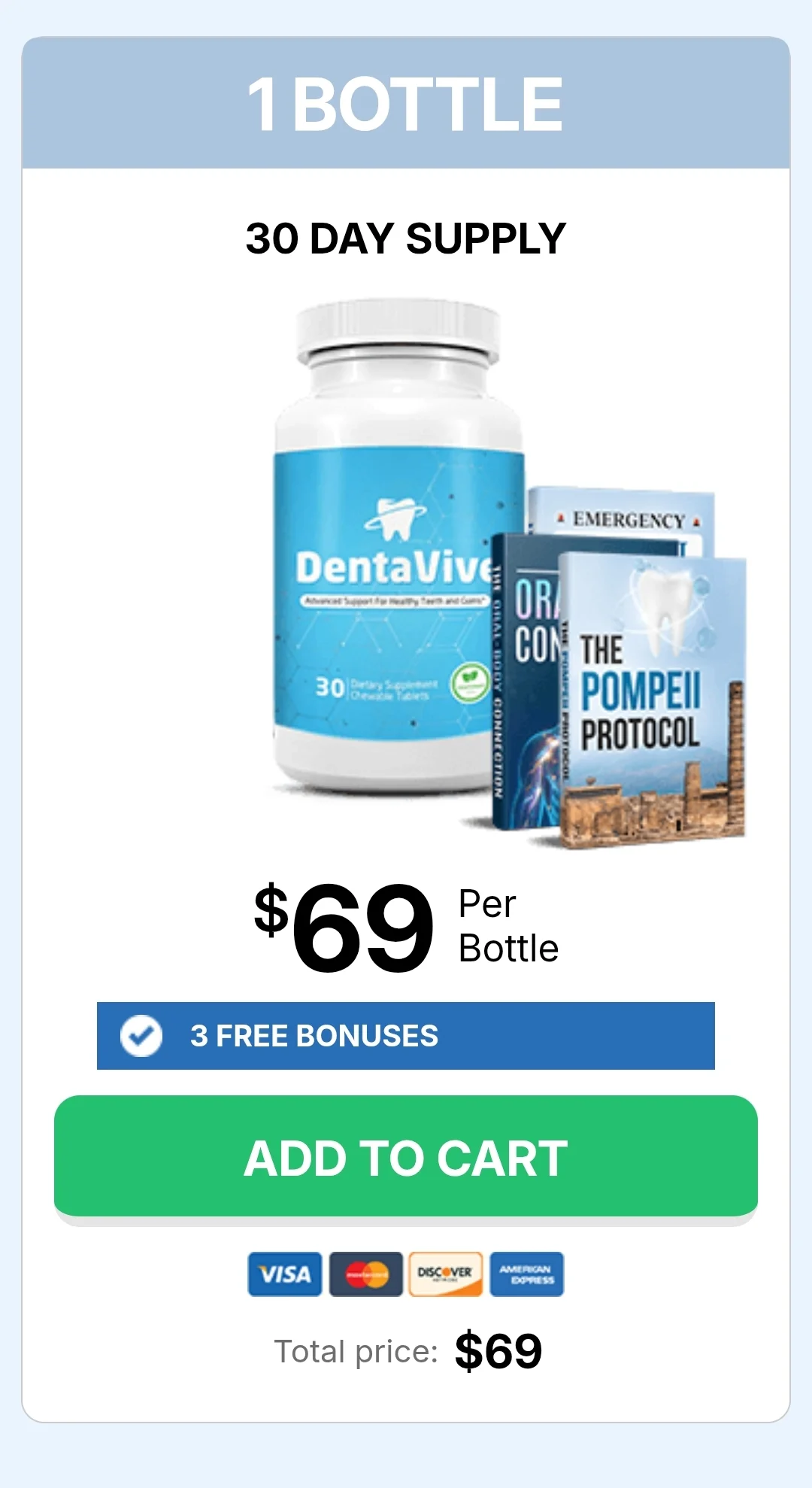 DentaVive™ 1 bottle pricing